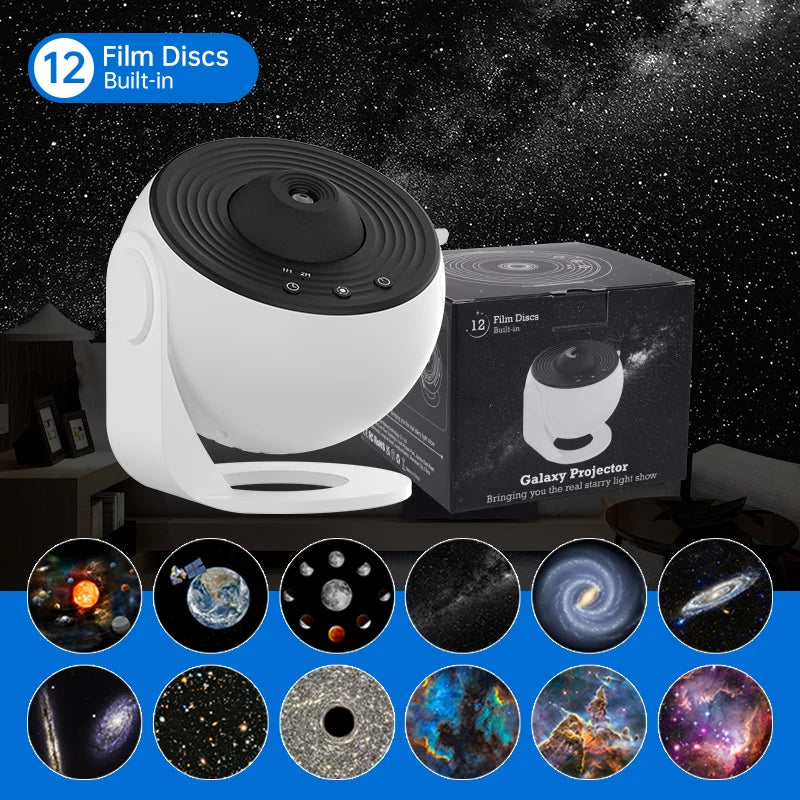 Night Light Galaxy Projector Starry Sky Projector 360° Rotate Planetarium