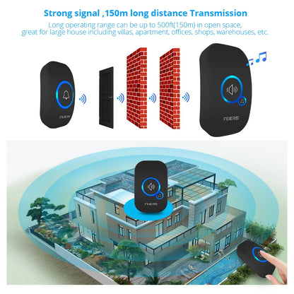 Wireless Doorbell Home Welcome Smart Door bell 150M Wireless Distance