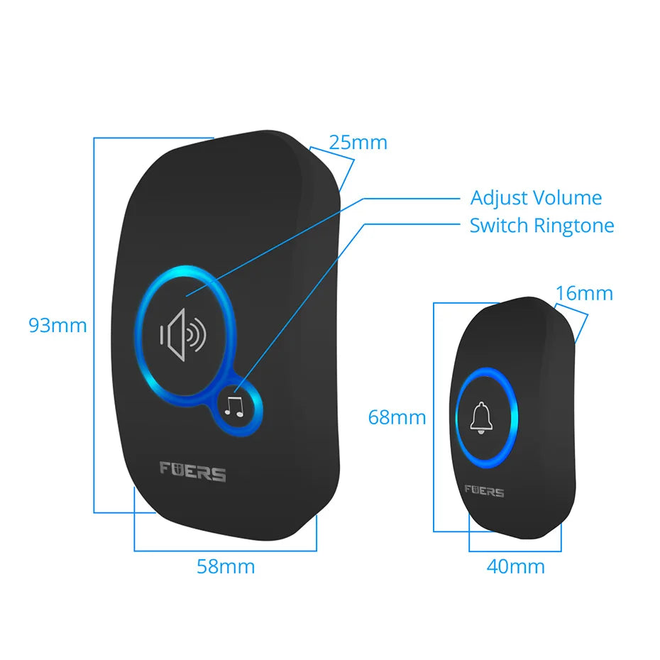 Wireless Doorbell Home Welcome Smart Door bell 150M Wireless Distance