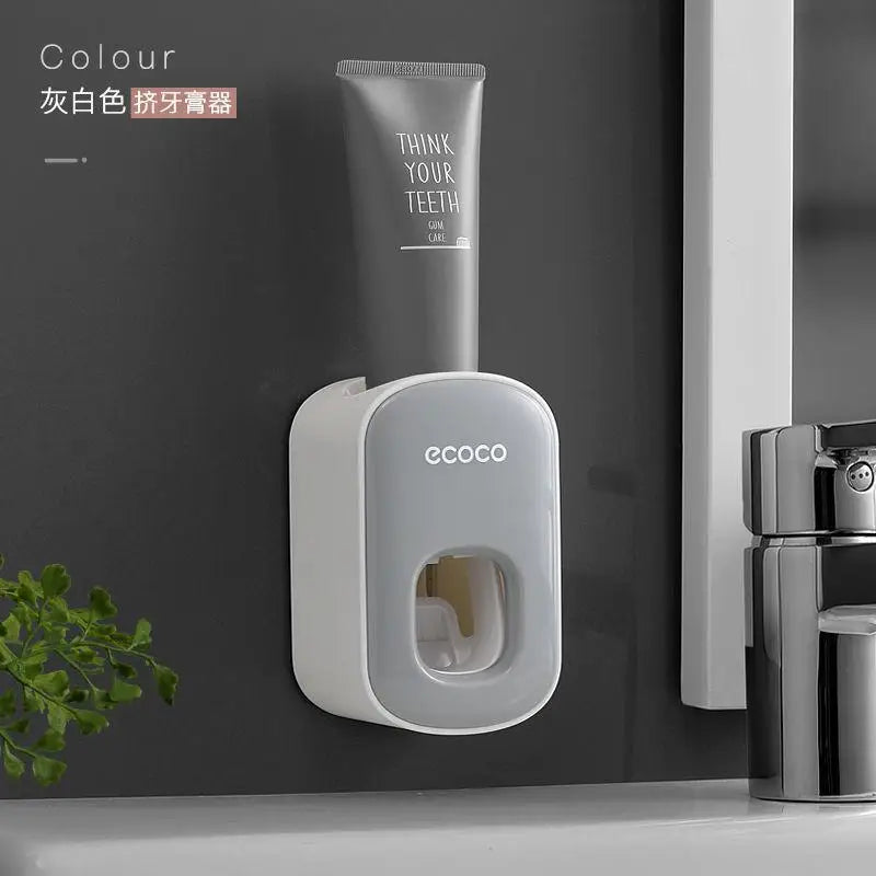 Automatic Toothpaste Dispenser No Nail Bathroom Toothpaste Squeezer