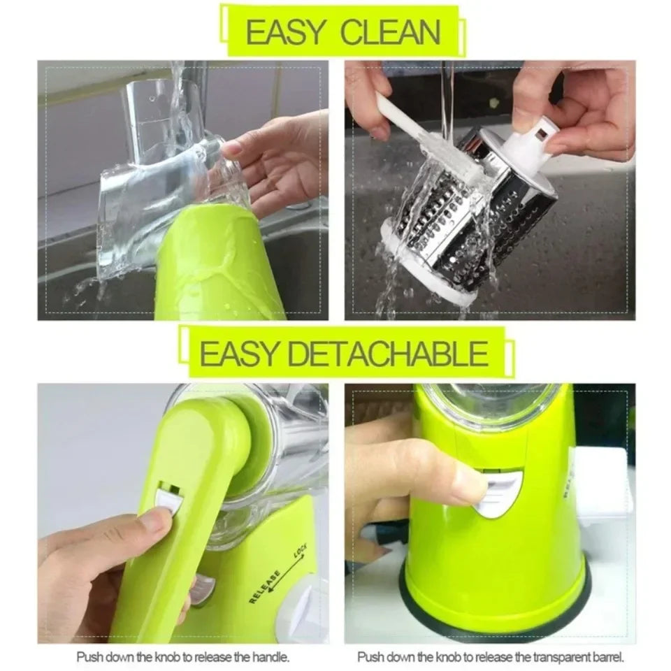 Vegetable Cutter & Slicer Manual Kitchen Cheese Chopper Machine Shredder