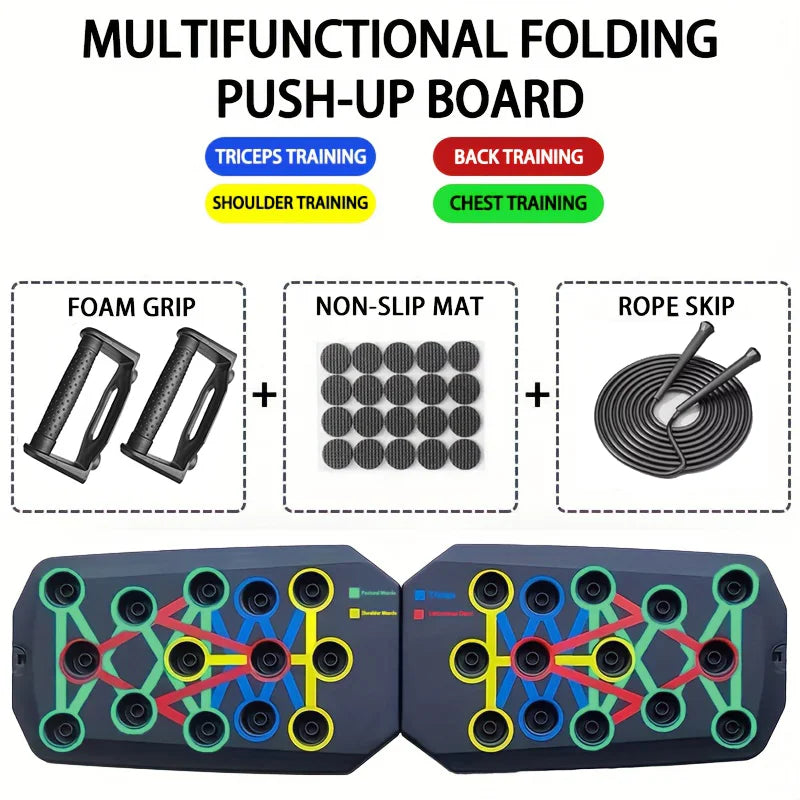 Push-up Board Set Multifunctional Push-up Bar Foldable Fitness Equipment