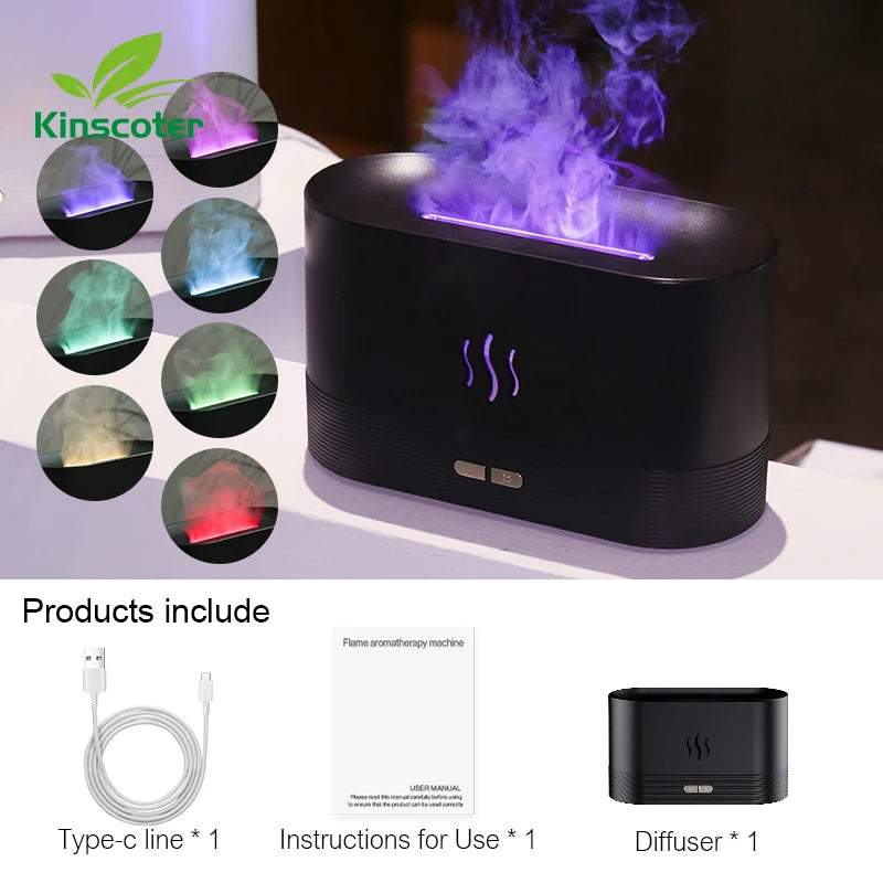 Diffuser Air Humidifier Ultrasonic Cool Mist Maker Fogger Led Essential Oil