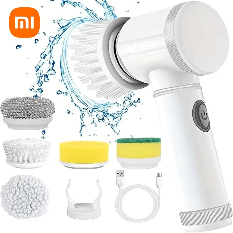 Powerful Electric Cleaning Brush Spin Scrubber Brush Deep Cleaning  Kitchen