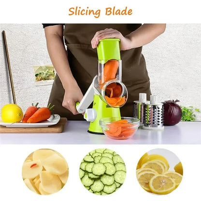 Vegetable Cutter & Slicer Manual Kitchen Cheese Chopper Machine Shredder