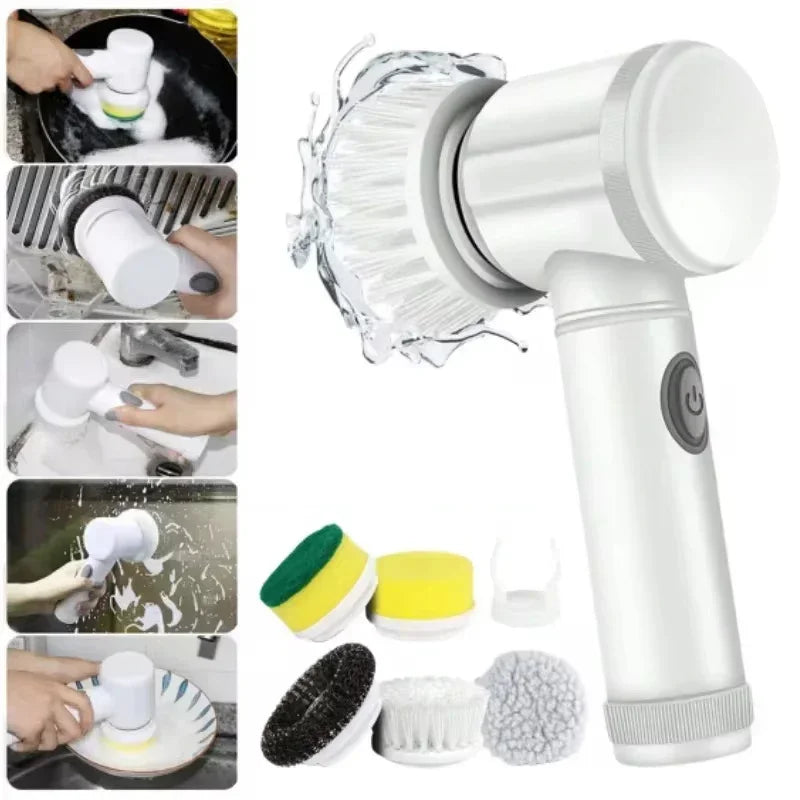 Powerful Electric Cleaning Brush Spin Scrubber Brush Deep Cleaning  Kitchen