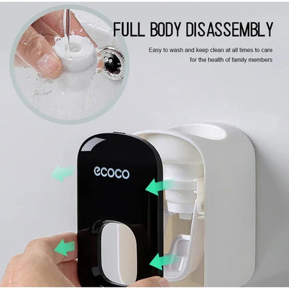 Automatic Toothpaste Dispenser No Nail Bathroom Toothpaste Squeezer