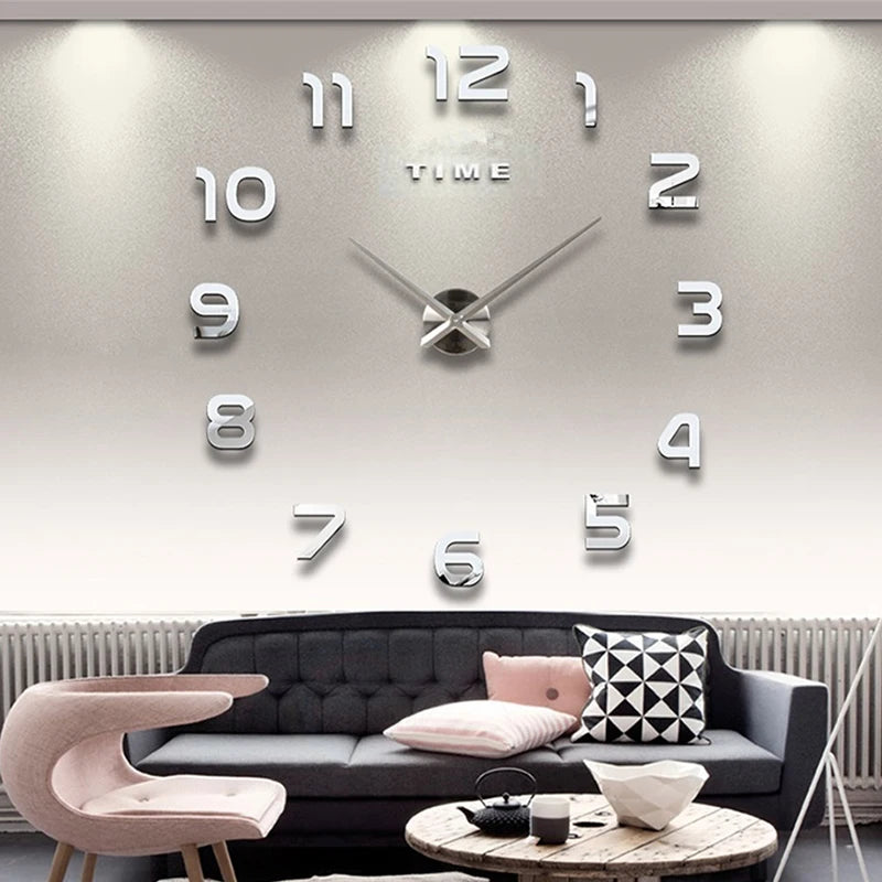 Fashion Modern Design Wall Clock 3D DIY Quartz Clocks Watches Acrylic