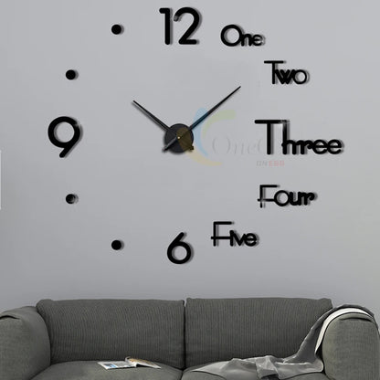 Fashion Modern Design Wall Clock 3D DIY Quartz Clocks Watches Acrylic