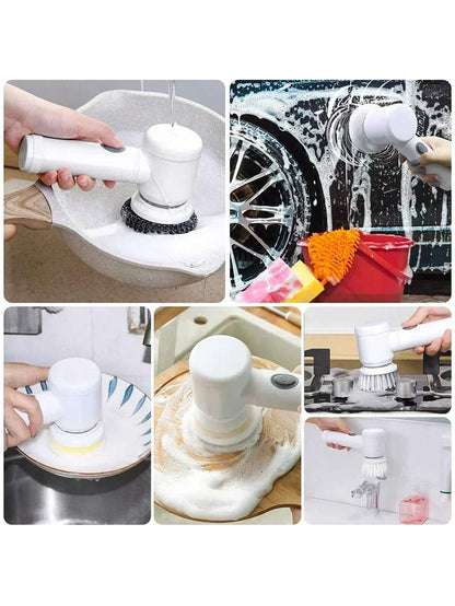 Powerful Electric Cleaning Brush Spin Scrubber Brush Deep Cleaning  Kitchen