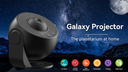 Night Light Galaxy Projector Starry Sky Projector 360° Rotate Planetarium