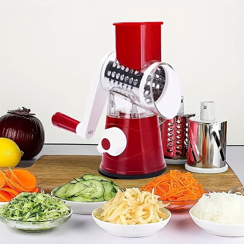 Vegetable Cutter & Slicer Manual Kitchen Cheese Chopper Machine Shredder