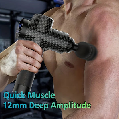 Portable Fascia Gun Vibration Massage Gun For Body Neck Back Deep Muscle