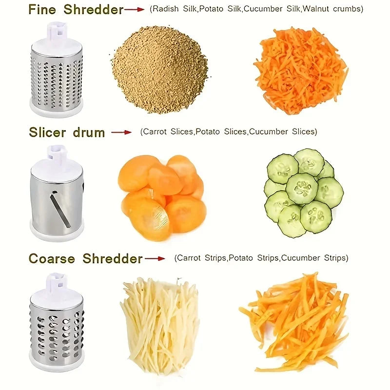 Vegetable Cutter & Slicer Manual Kitchen Cheese Chopper Machine Shredder