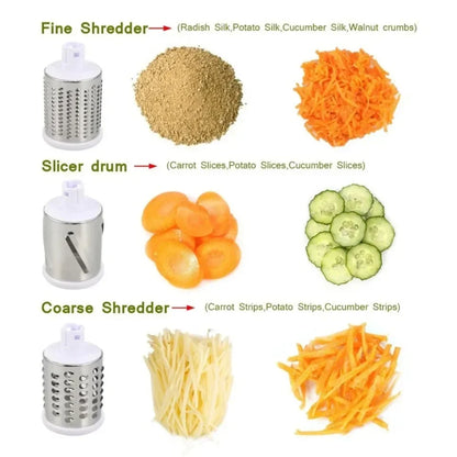 Vegetable Cutter & Slicer Manual Kitchen Cheese Chopper Machine Shredder