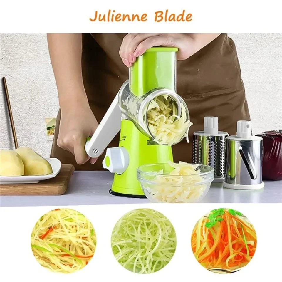 Vegetable Cutter & Slicer Manual Kitchen Cheese Chopper Machine Shredder