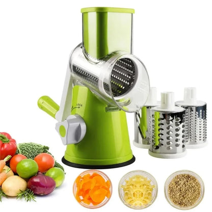 Vegetable Cutter & Slicer Manual Kitchen Cheese Chopper Machine Shredder