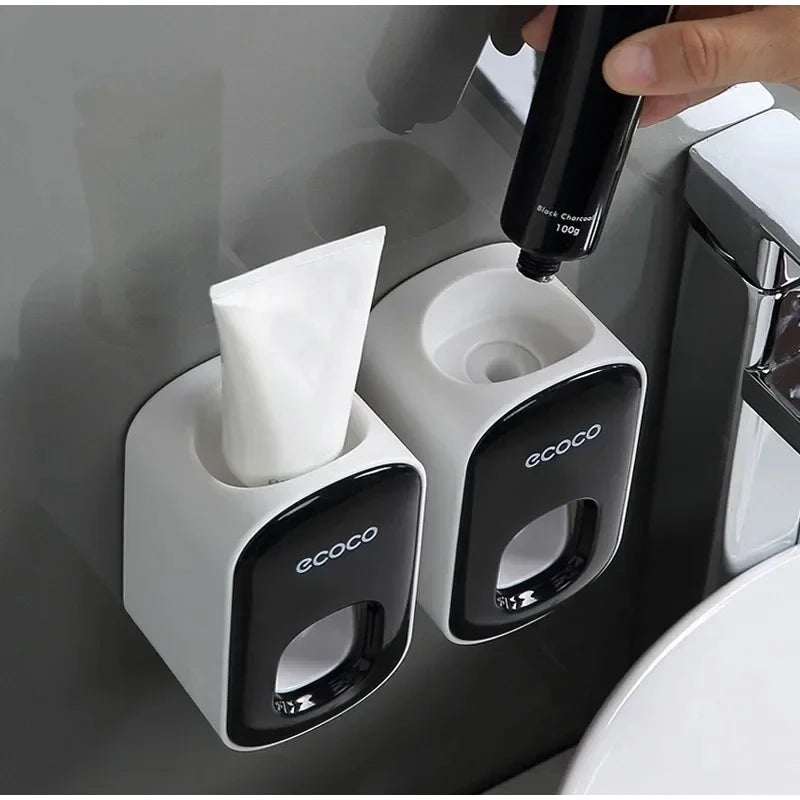 Automatic Toothpaste Dispenser No Nail Bathroom Toothpaste Squeezer