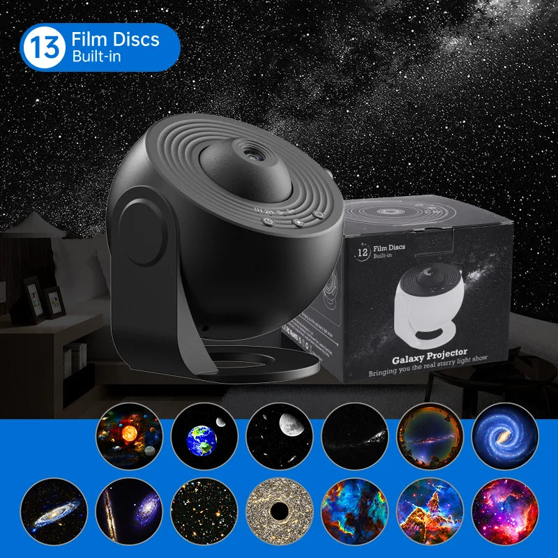 Night Light Galaxy Projector Starry Sky Projector 360° Rotate Planetarium